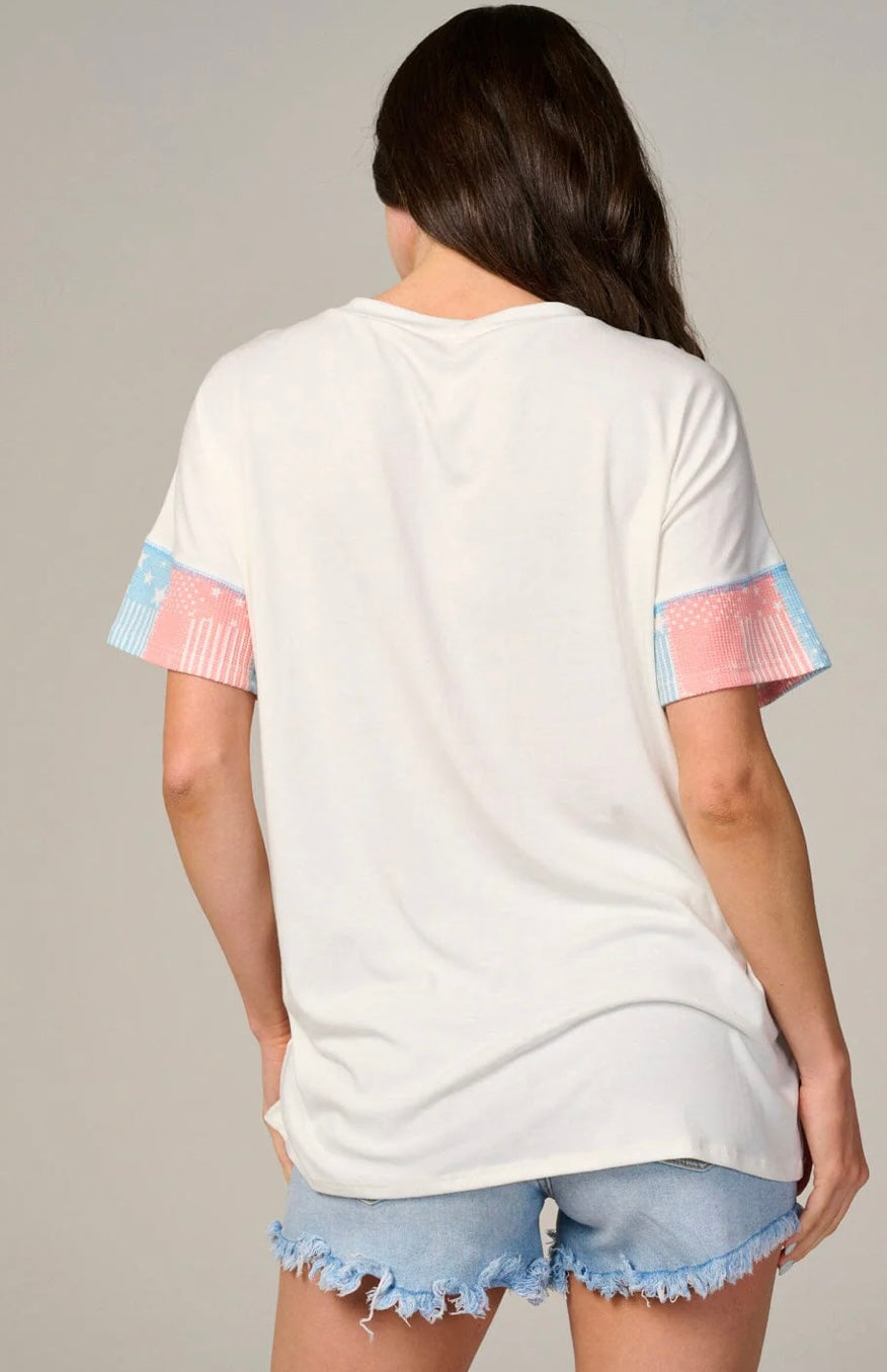 MULTI PRINT BASIC T-SHIRT