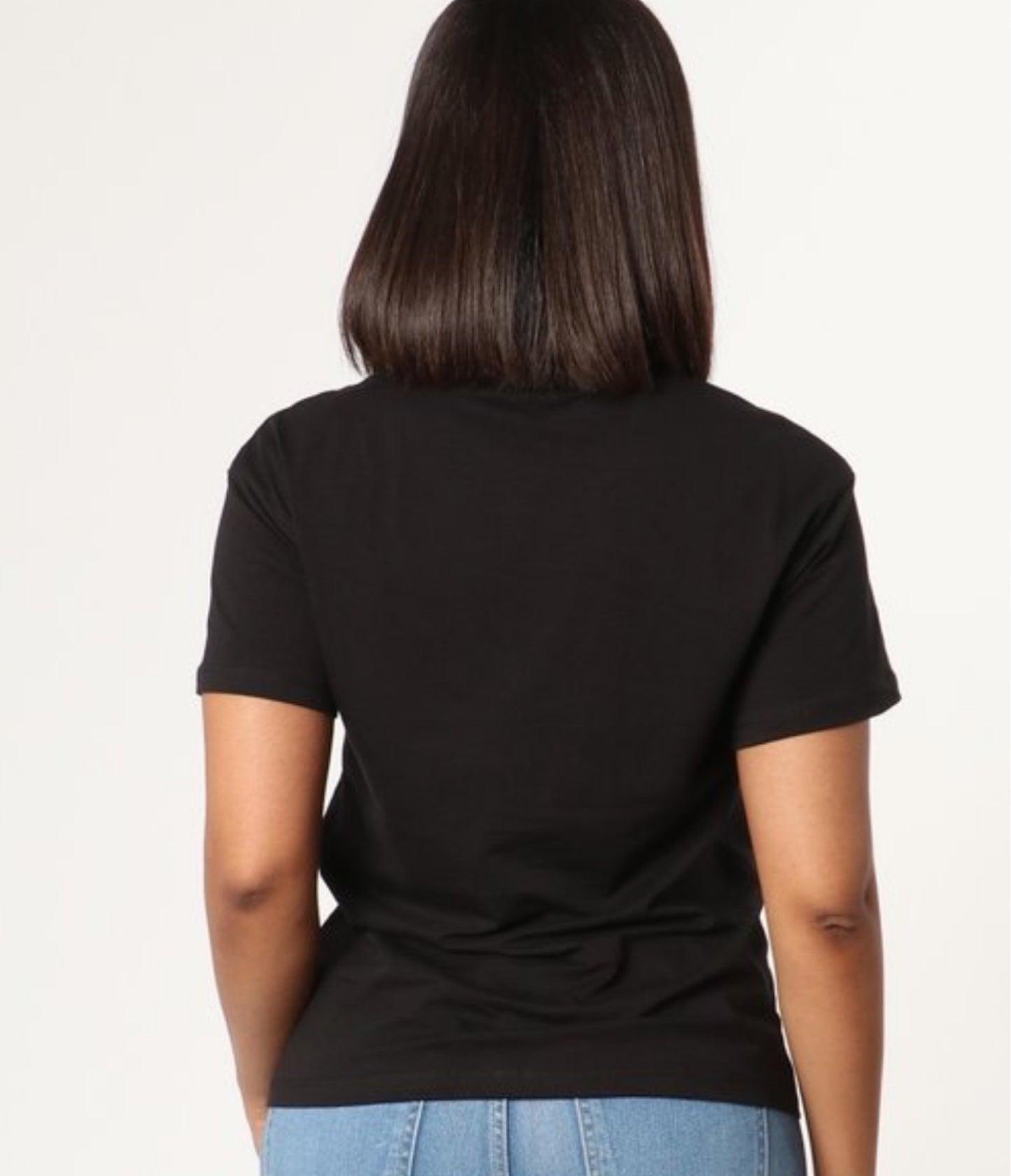 RHINESTONES DETAIL GRAPHIC TOP