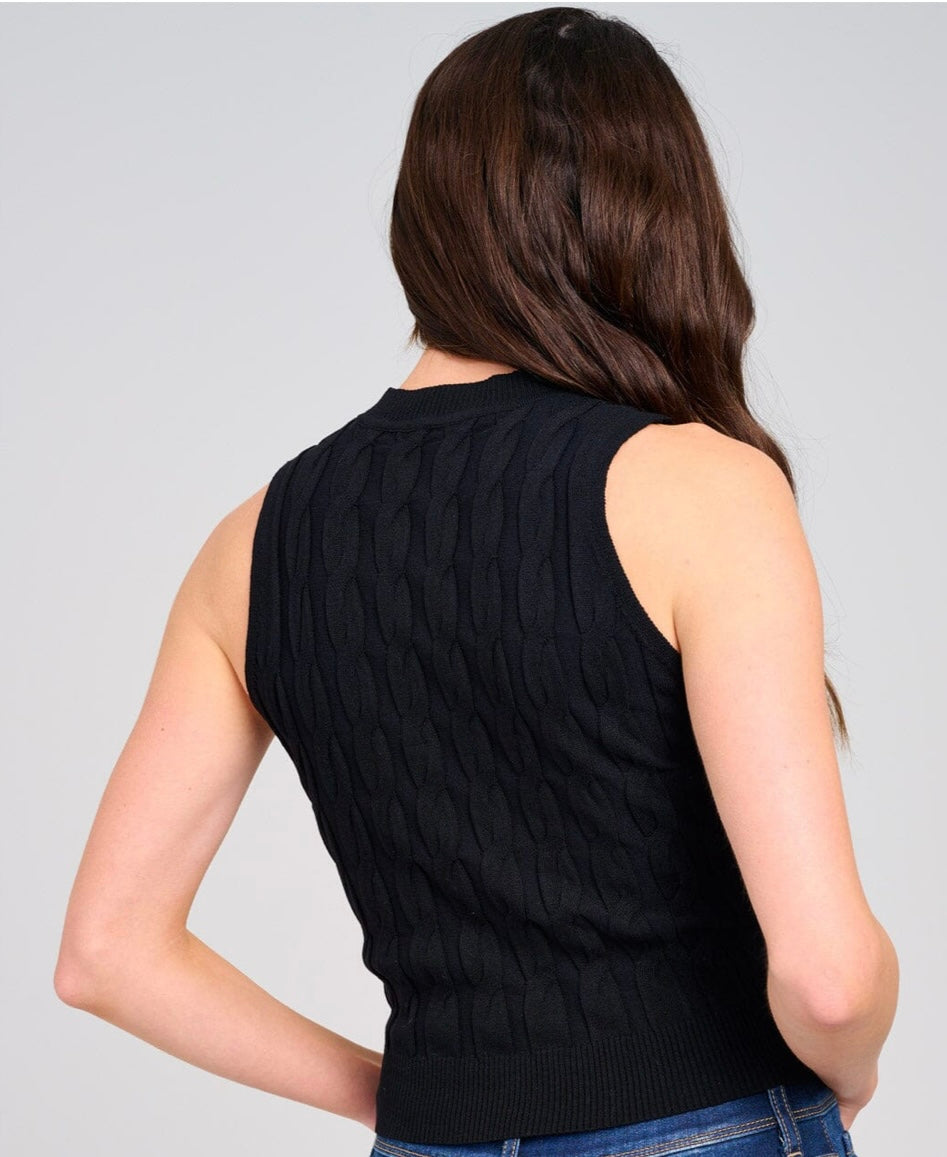 Shine bright STUDS DETAILED TANK TOP