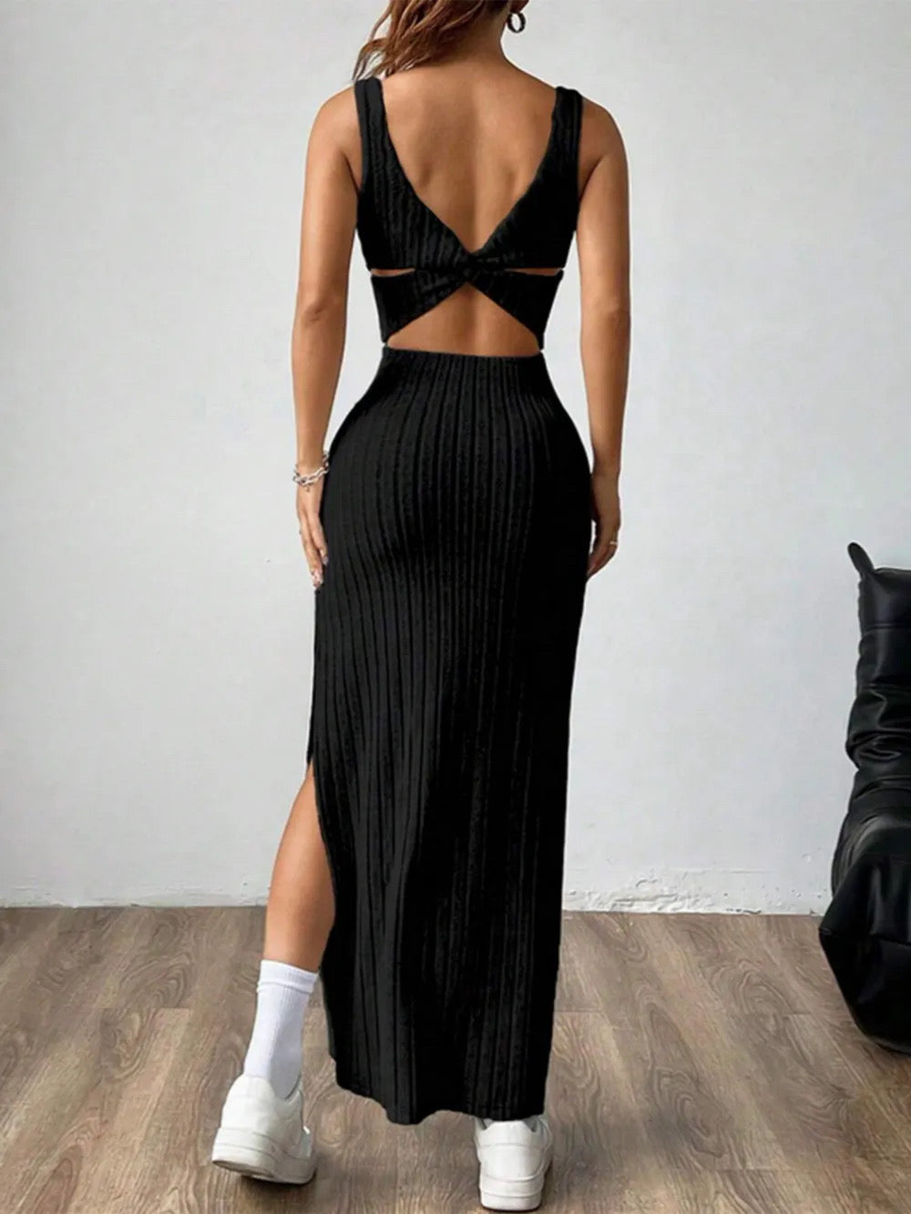 Midnight Paris Knit Dress