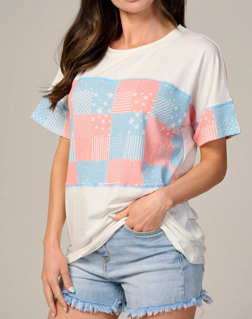 MULTI PRINT BASIC T-SHIRT