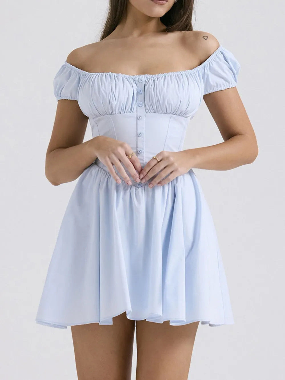 Cap Sleeve Mini Dress
