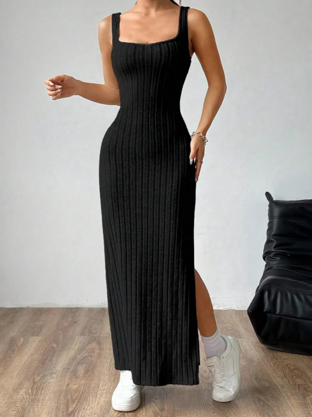 Midnight Paris Knit Dress