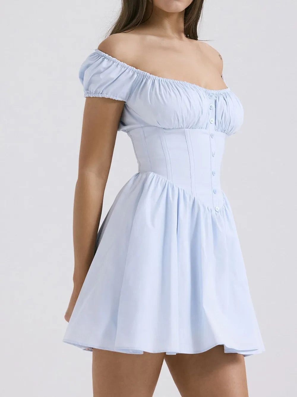 Cap Sleeve Mini Dress