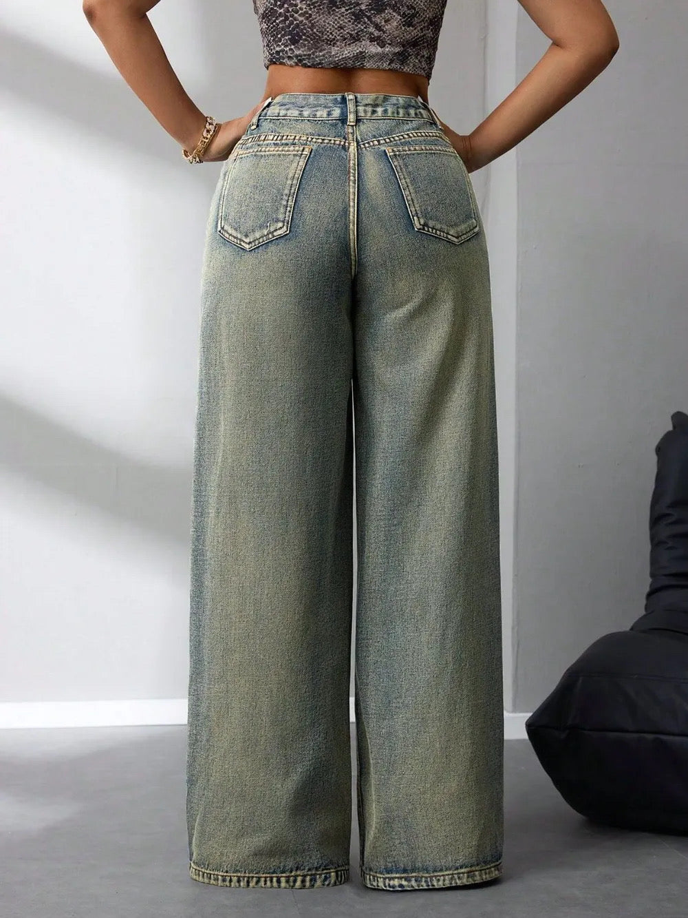 High Waist Wide Leg Jeans