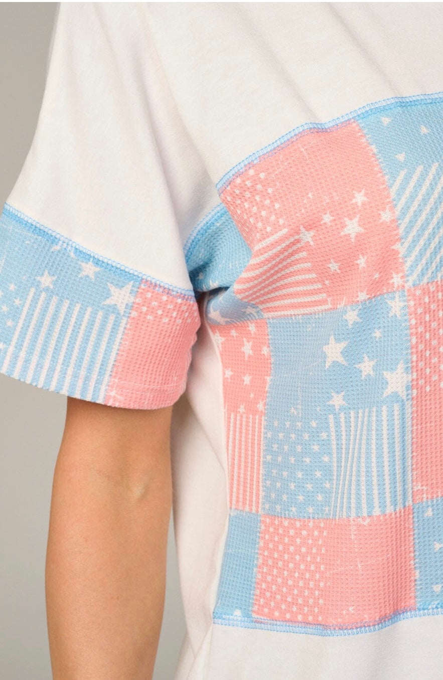 MULTI PRINT BASIC T-SHIRT