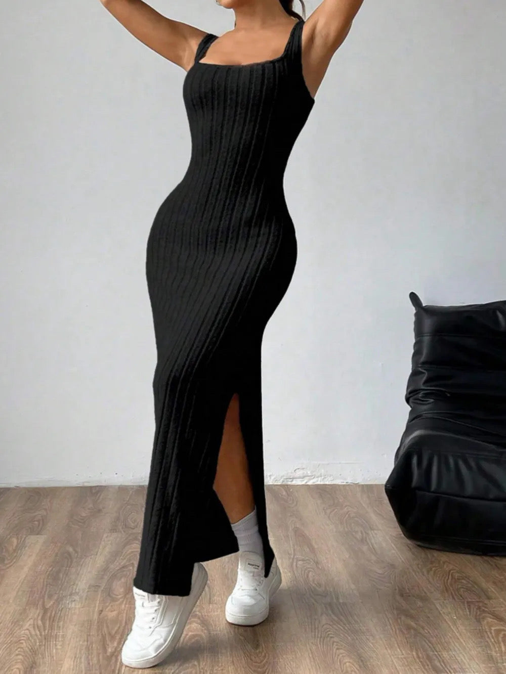 Midnight Paris Knit Dress