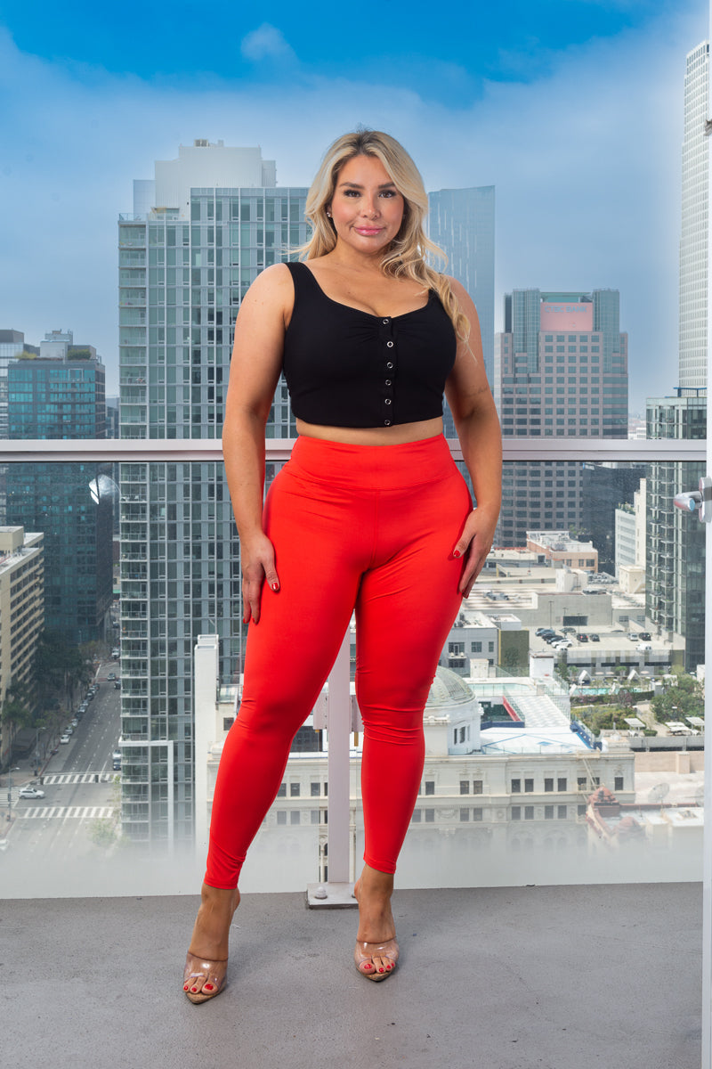 Plus Size Tummy Control Wide Waistband yoga Pants