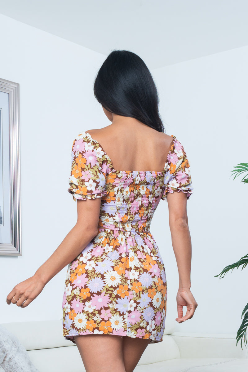 2 PC Set - Multi Color Floral Print