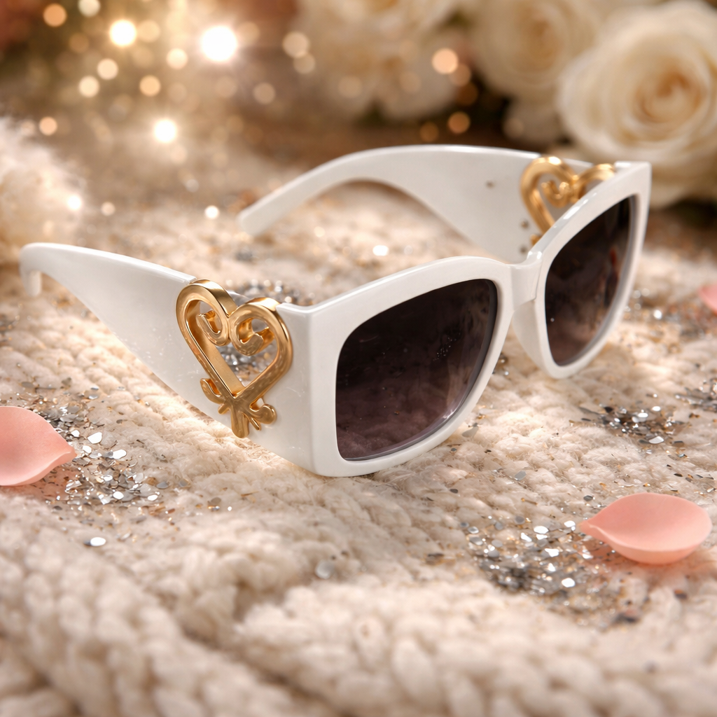 Love heart sunglasses unisex