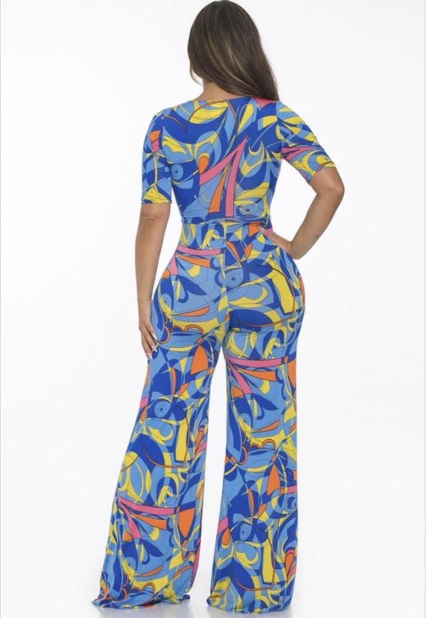 Vacation babe Wrap Belted Jumpsuit