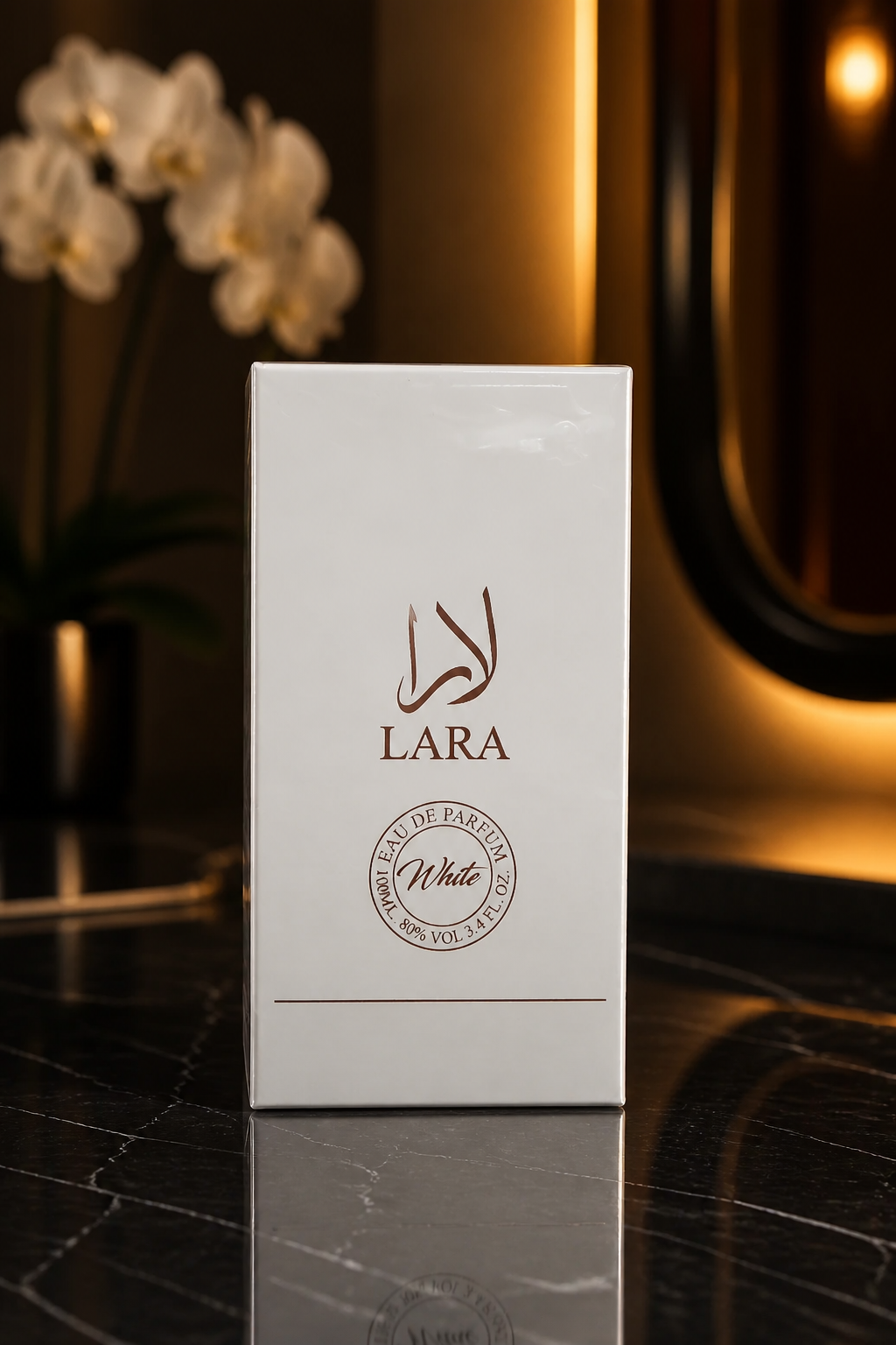 LARA White Eau de Parfum Spray 3.4 fl oz / 100ml Regular Size