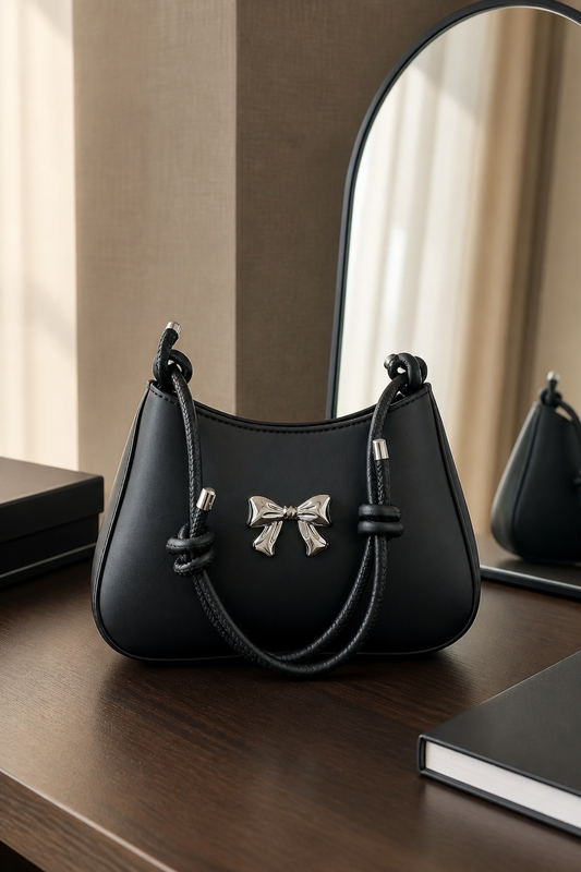 Simplicity bow knotted strap bag
