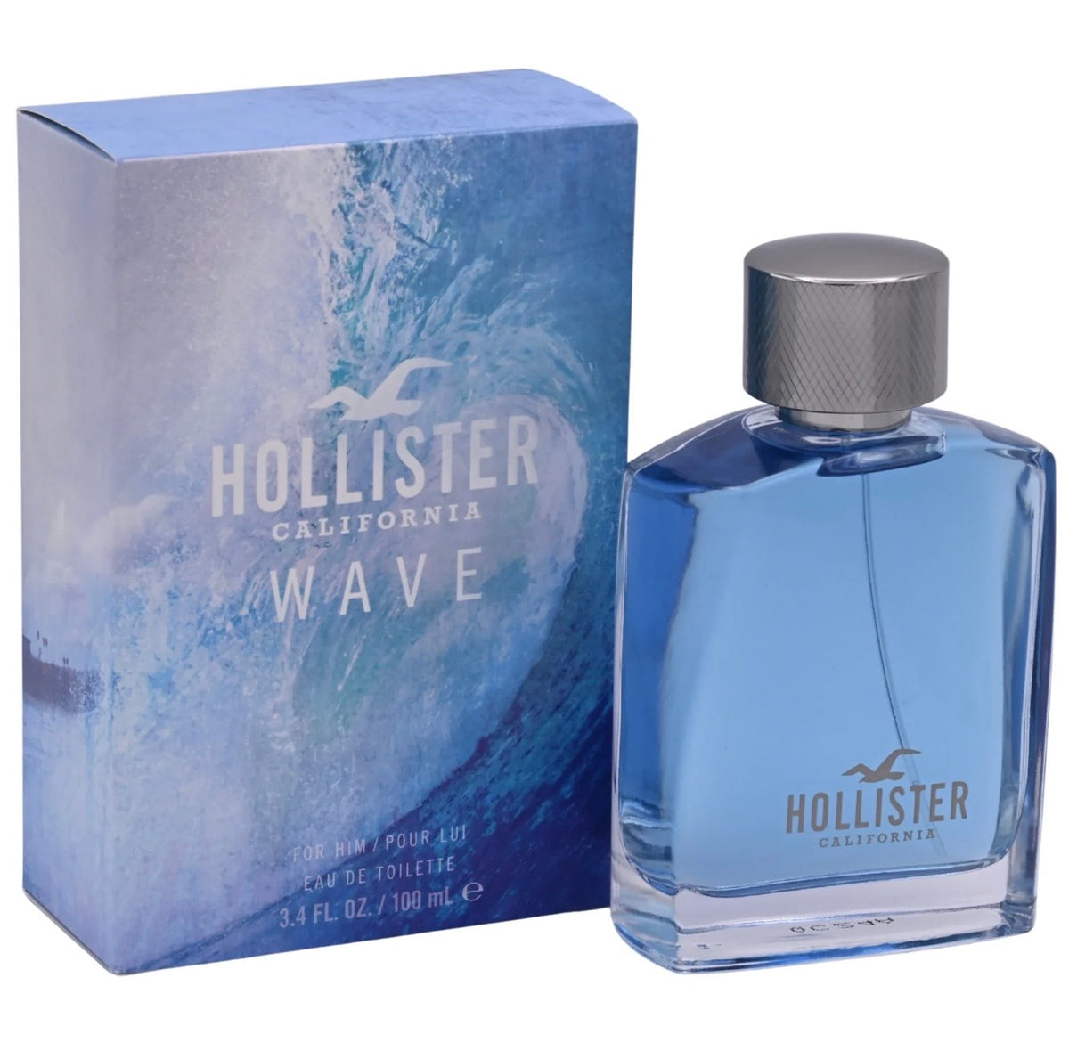 Hollister Wave Men Eau De Toilette, 3.4 Ounce, Multi, 100 m