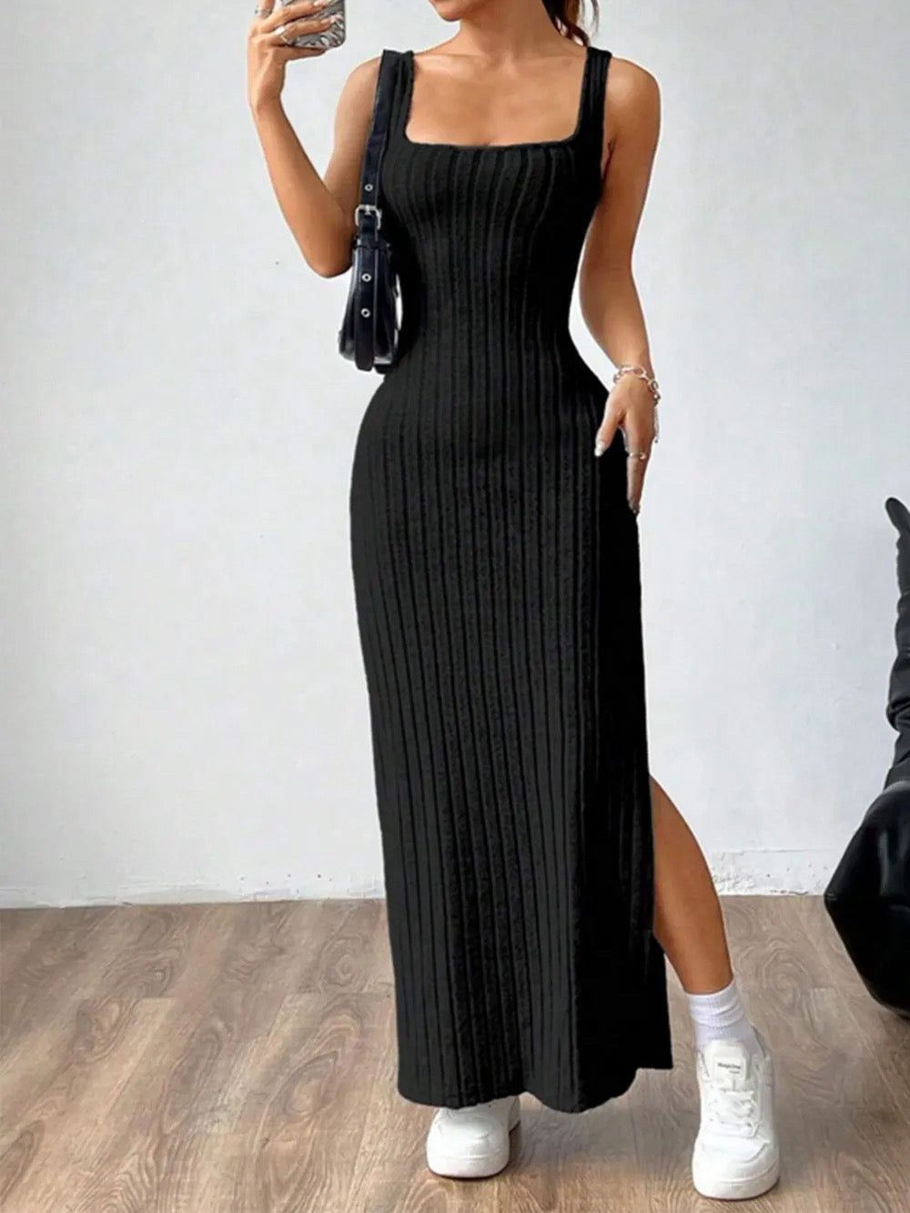 Midnight Paris Knit Dress