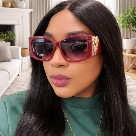 Love heart sunglasses unisex