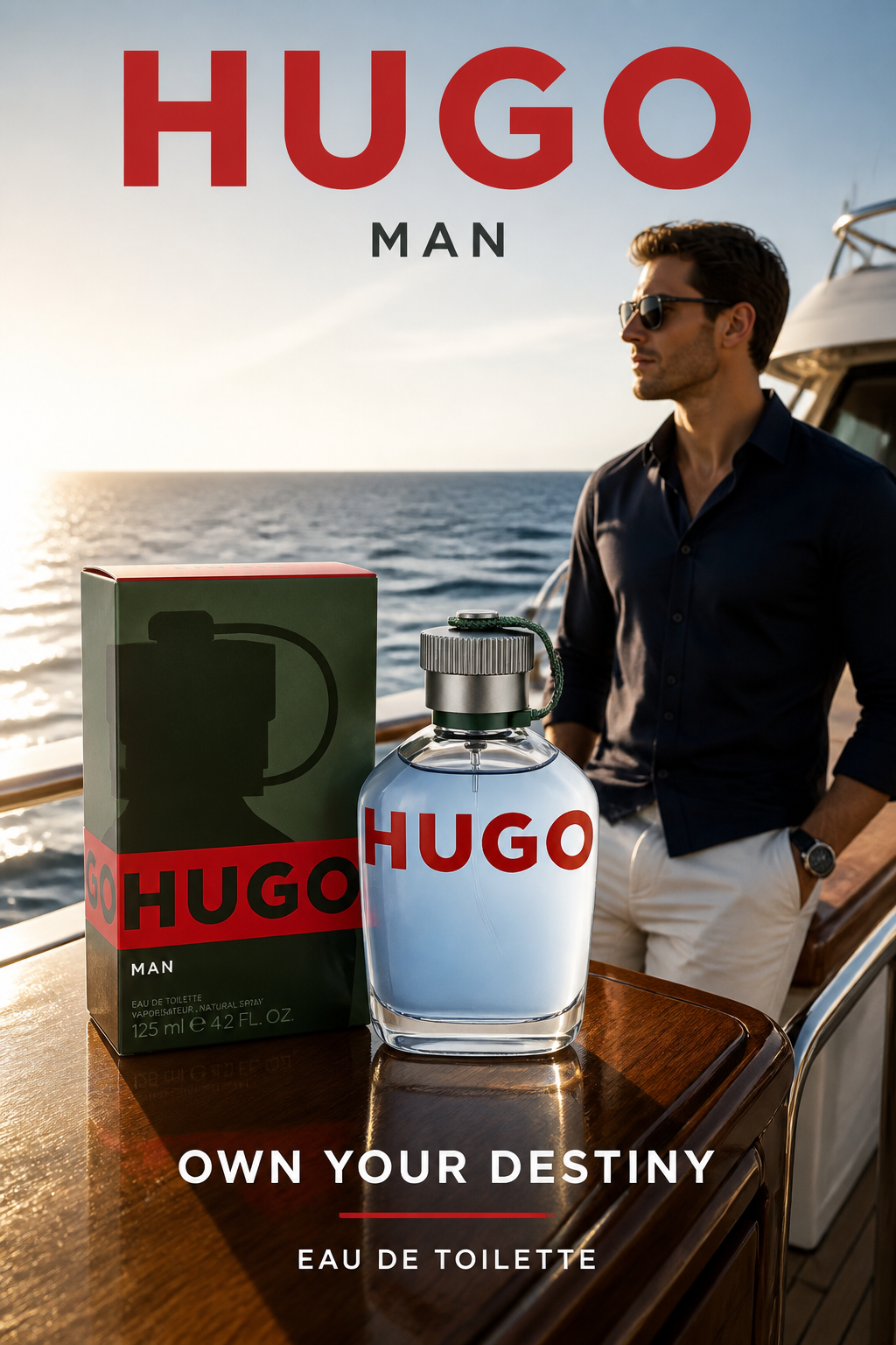 Hugo Boss Hugo Man Eau de Toilette – Fresh Aromatic Cologne 4.2oz