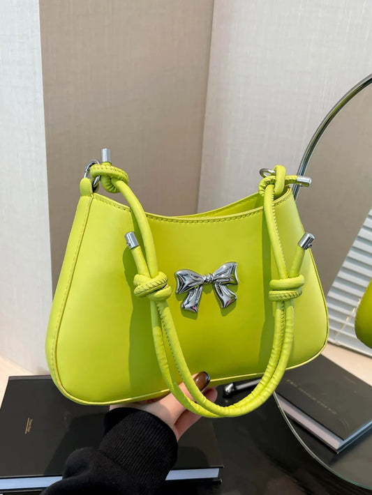 Simplicity bow knotted strap bag