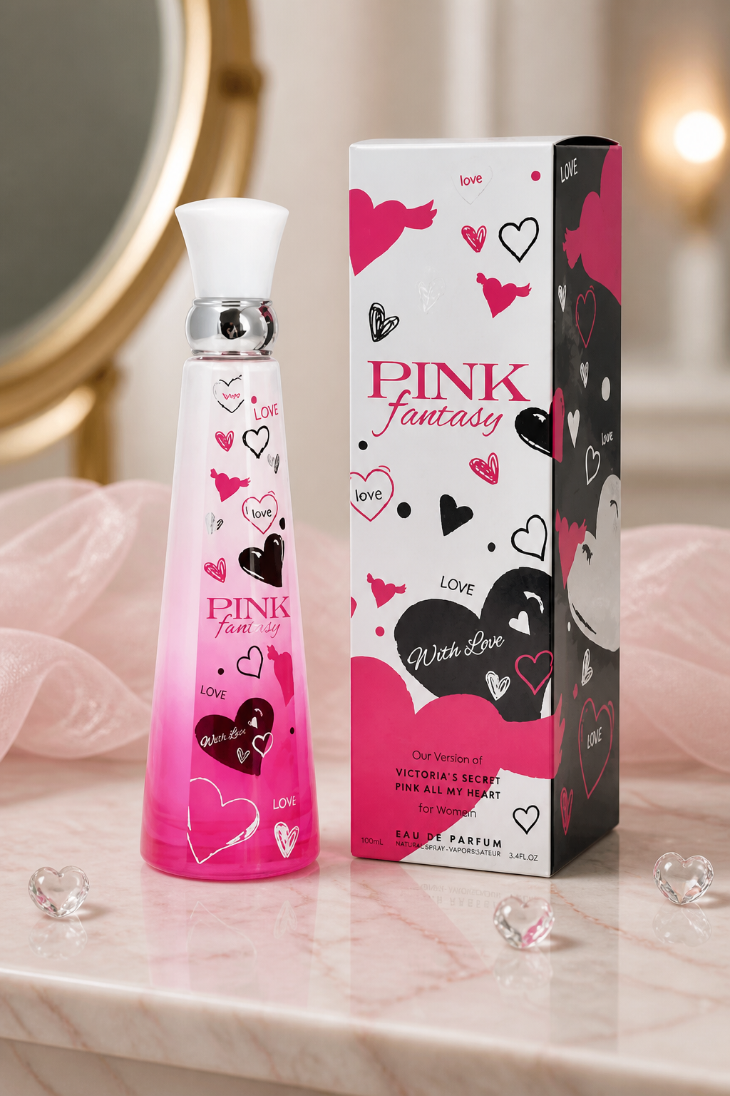 PINK FANTASY women's boutique 3.4 oz EDP parfum spray by Lavishperfume
