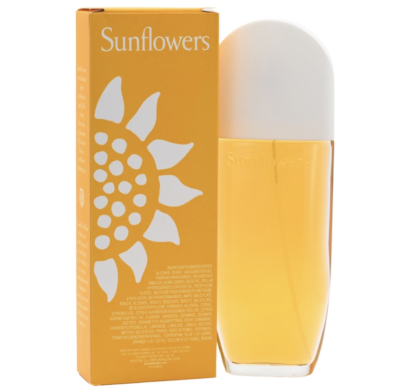 Sunflowers Women's Perfume, Floral Parfum, Notes of Vanilla, 3.4 fl oz by Elizabeth Arden