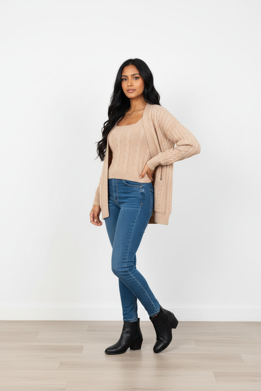 2PC Carmel CARDIGAN Set