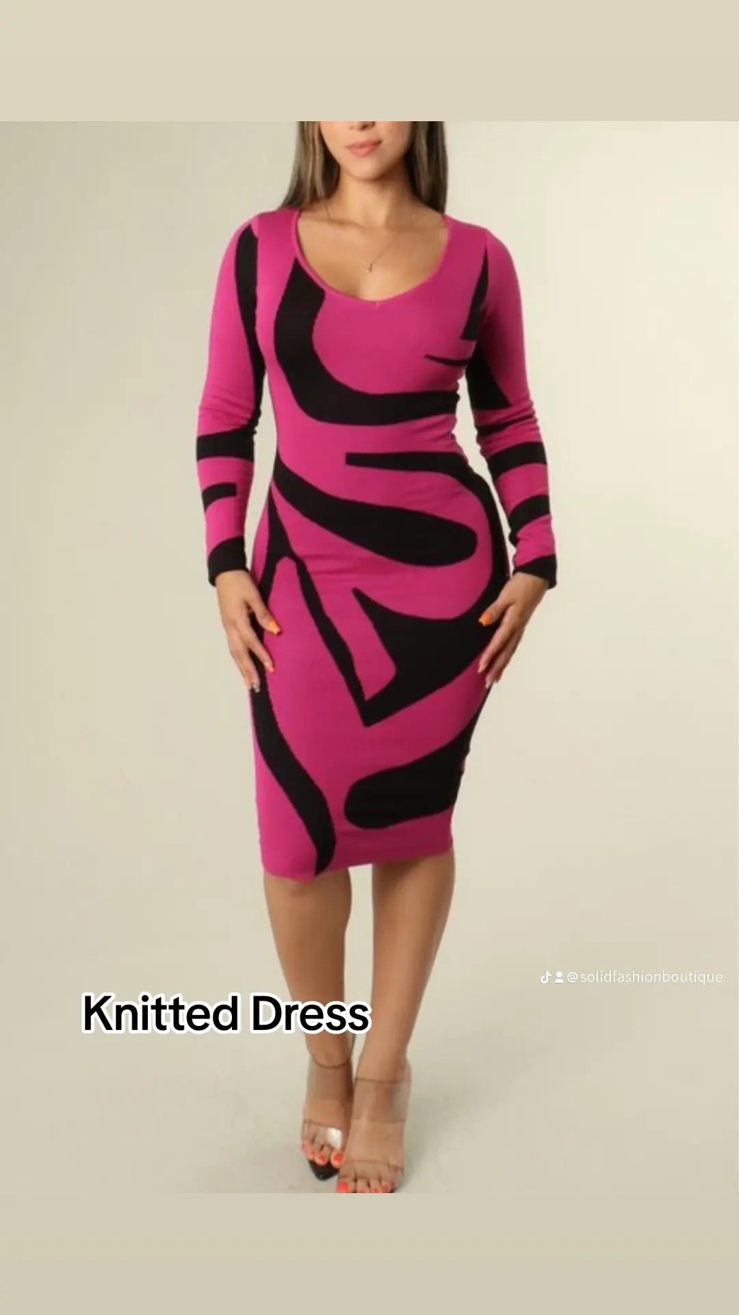Zebra bodycon dress