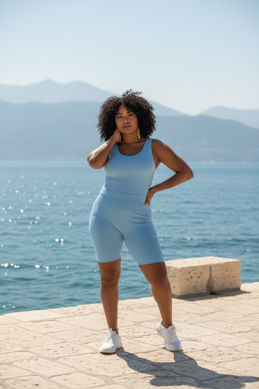 Stay steady 2PC Seamless Short Set