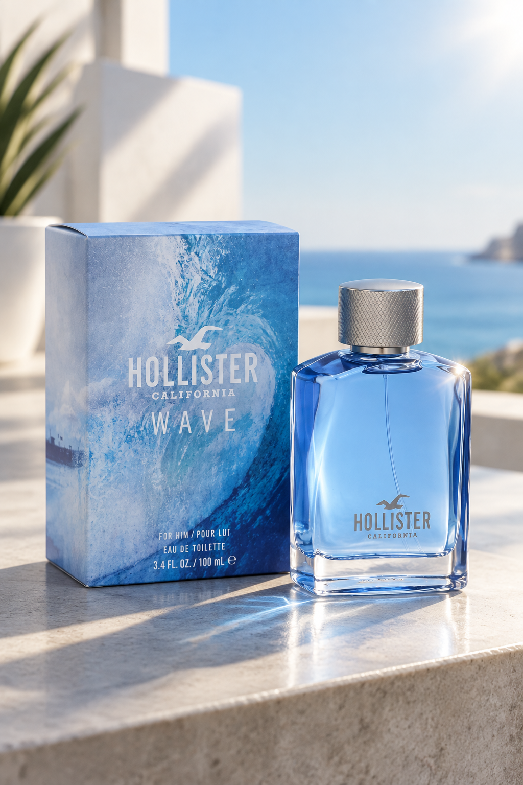 Hollister Wave Men Eau De Toilette, 3.4 Ounce, Multi, 100 m