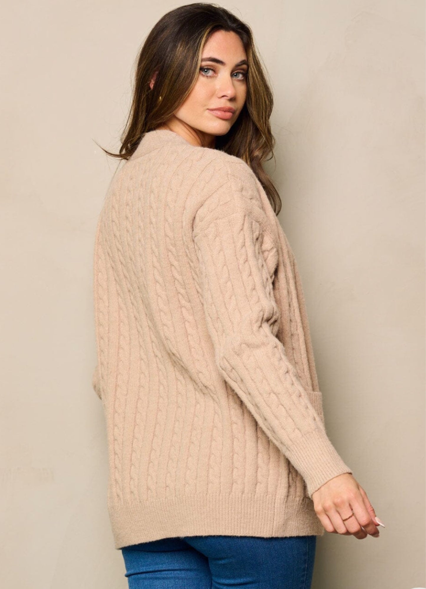 LONG SLEEVE 2PC. SET TANK TOP & CARDIGAN