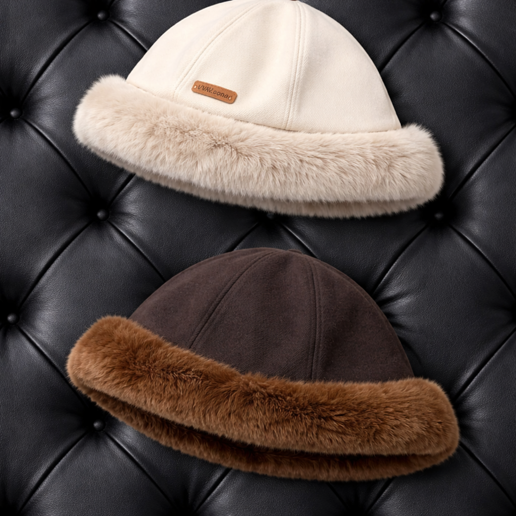 Fuzzy Trim Bucket Hat