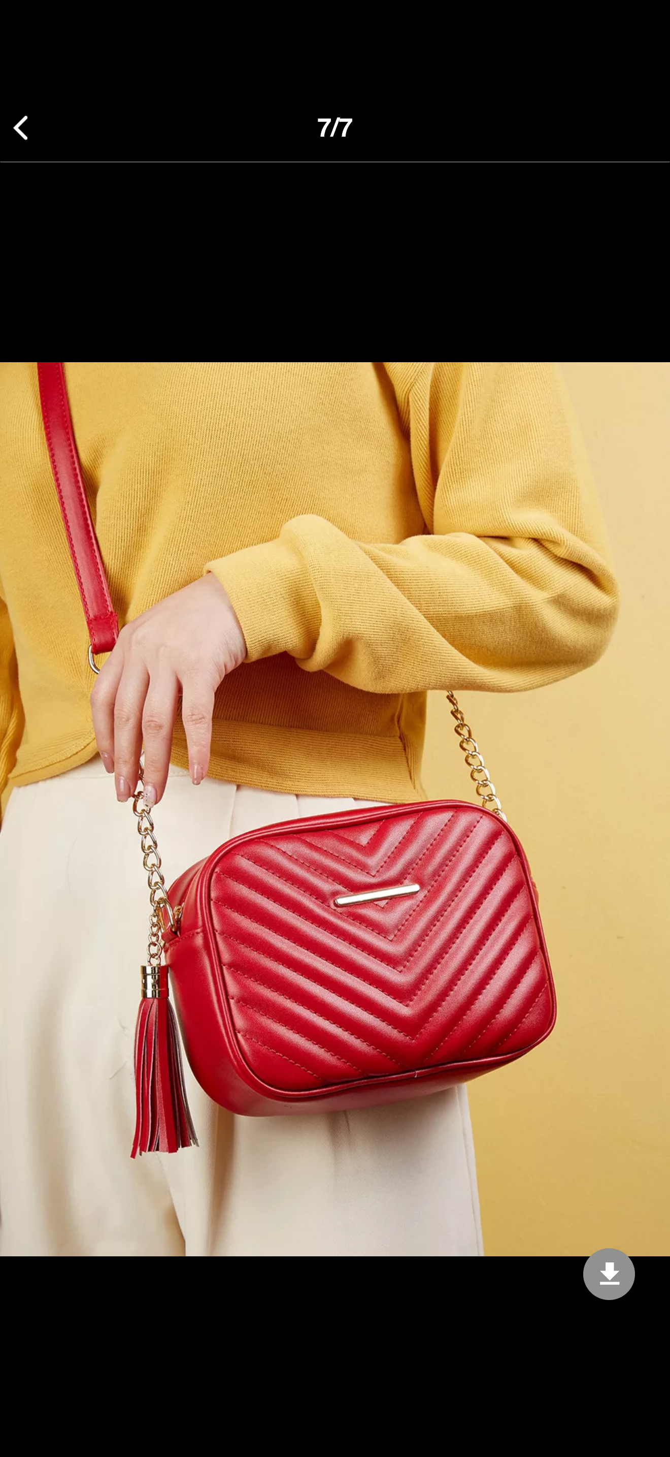 Quilted PU Leather Crossbody Bag with Tassel