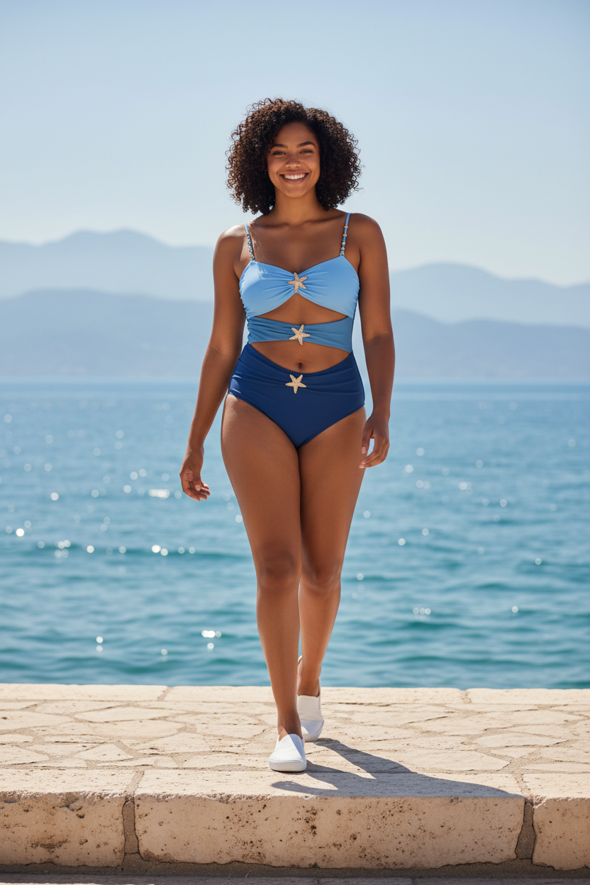 Cutout Spaghetti Strap One-Piece Swimwear