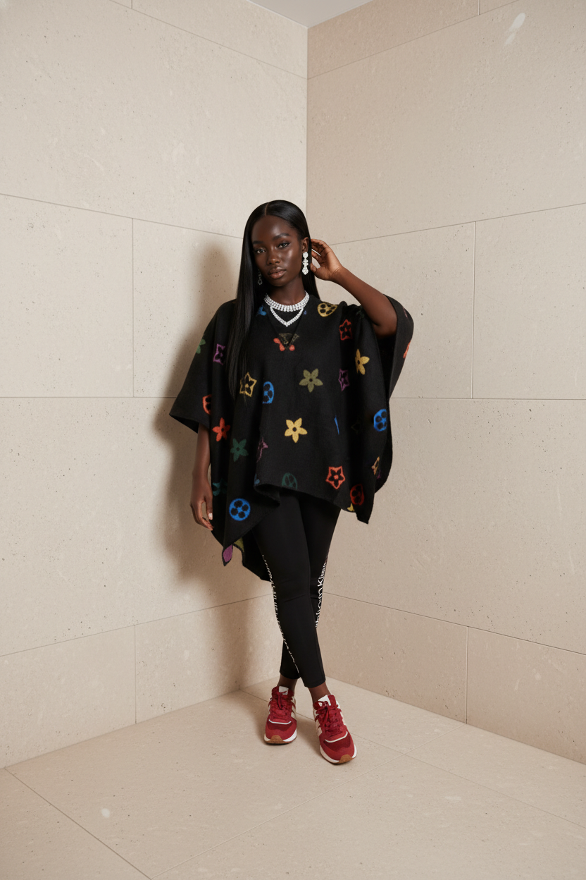 Multi Color Shawls & Ponchos