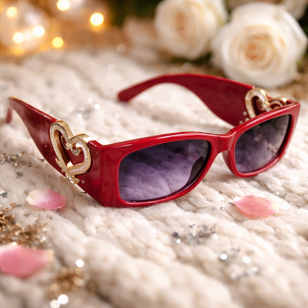 Love heart sunglasses unisex